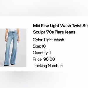 Express mid rise light wash twist seam hyper sculpt 70s jeans